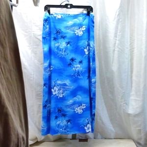 Hawaiian summer maxi skirt size 16W